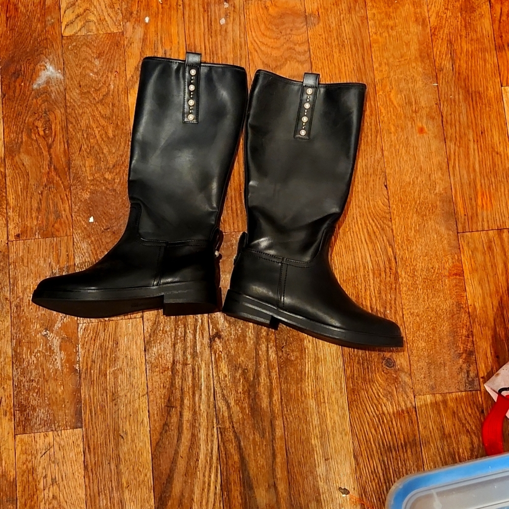 Zara size 33 girls Leather boots